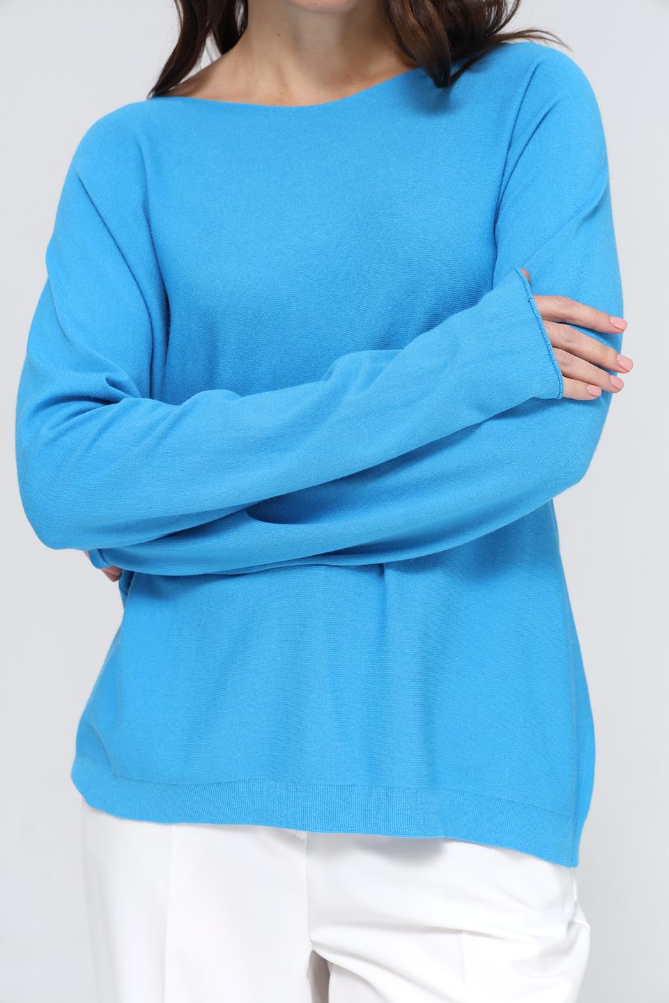 Пуловер Rich and Royal бирюзовый