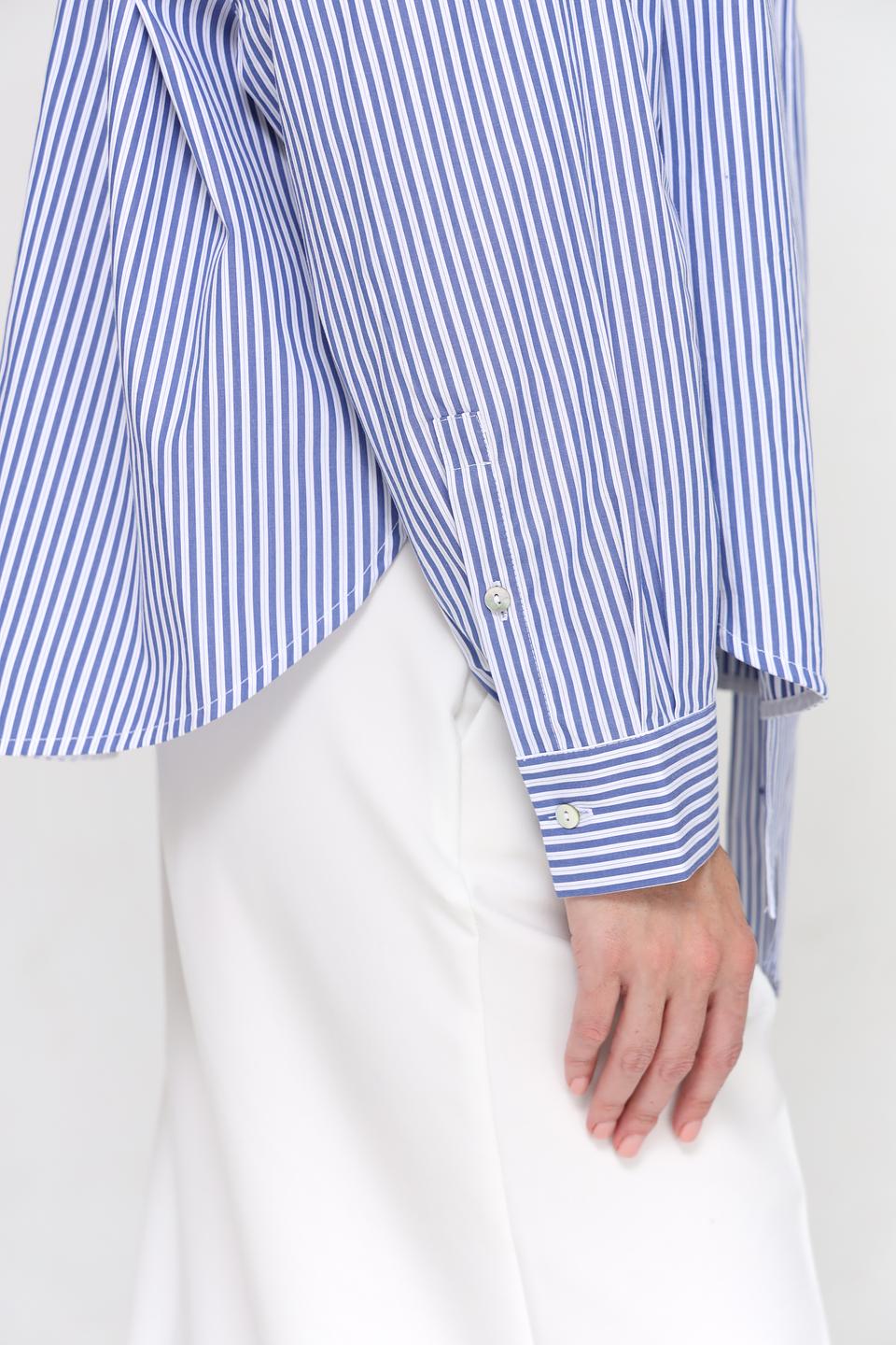 Блуза Rich and Royal в полоску с завязками