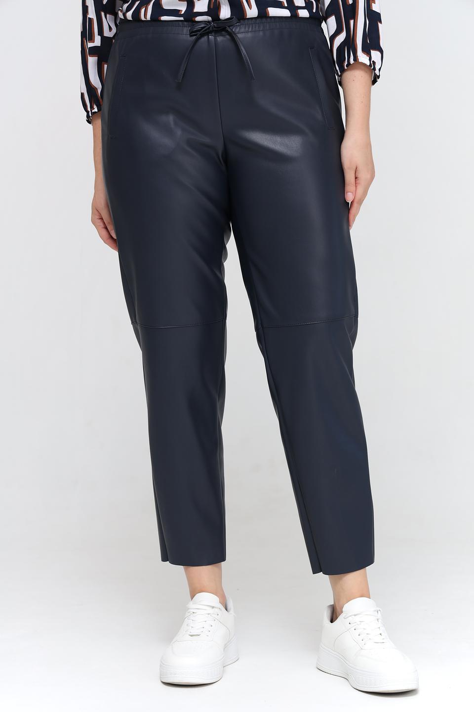 Брюки Tuzzi из экокожи синие