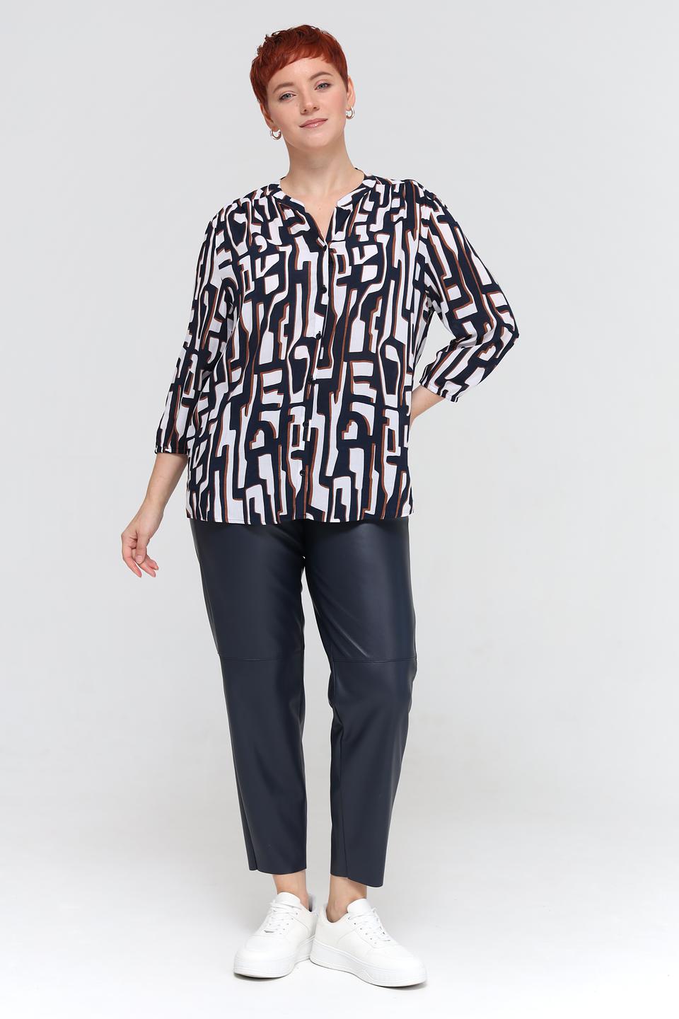 Брюки Tuzzi из экокожи синие