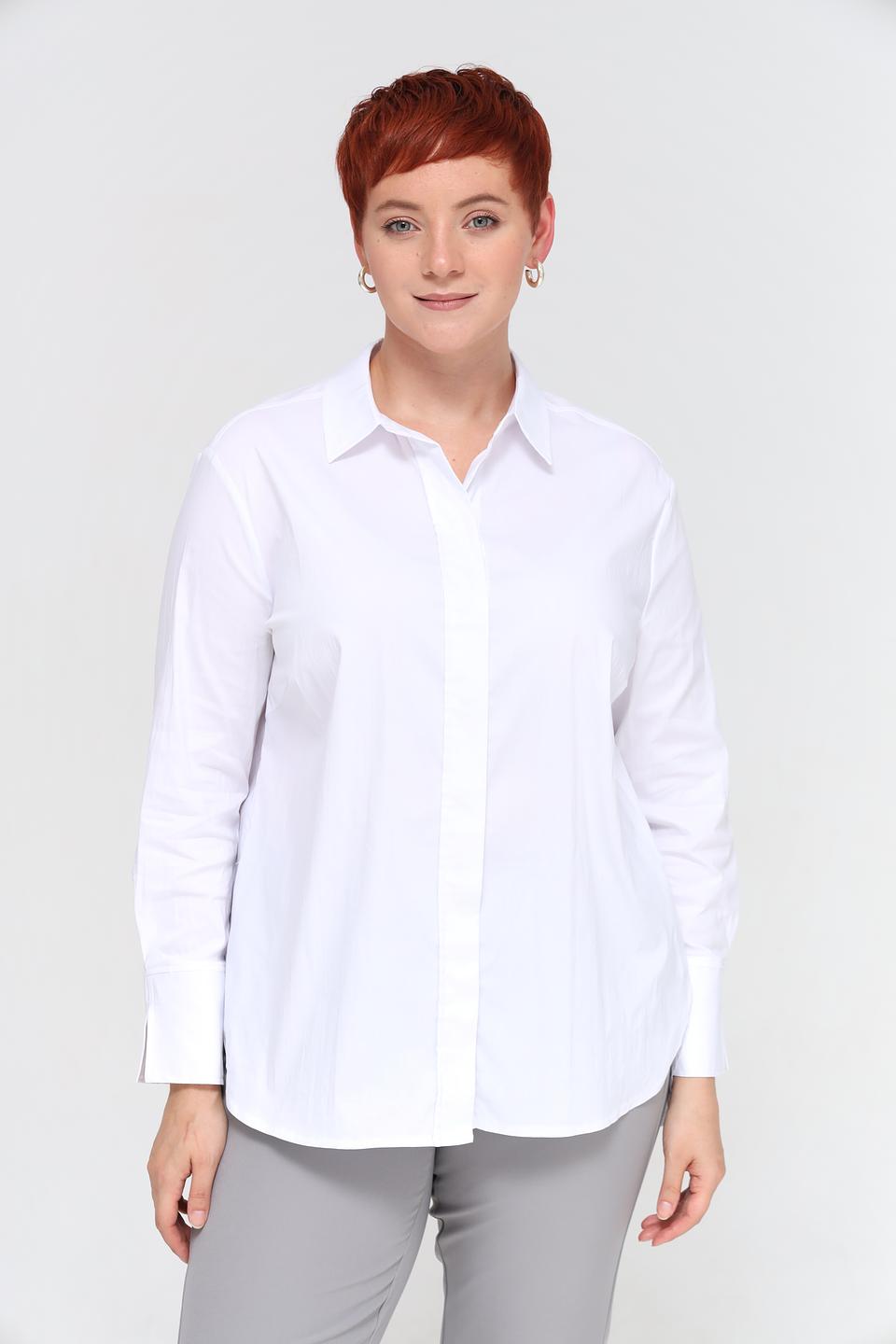 Рубашка Frank Walder белая с длинным рукавом
