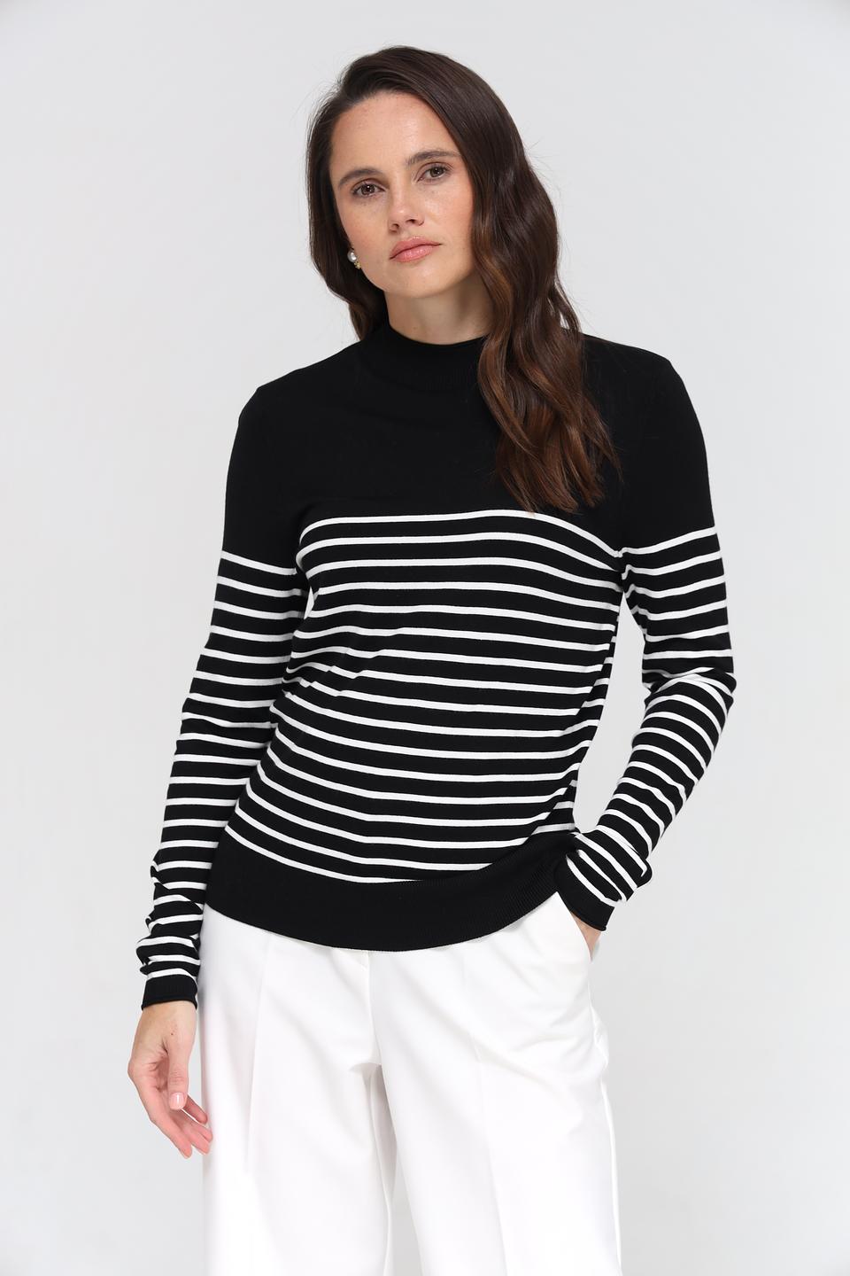 Пуловер Taifun в полоску