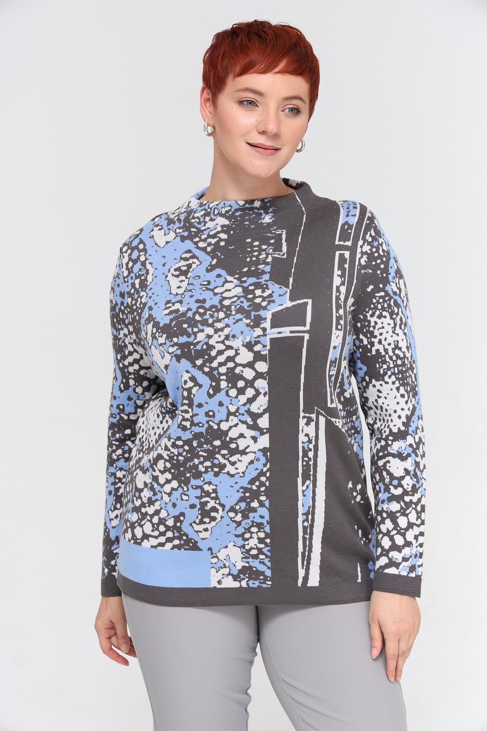 Пуловер Lebek с принтом