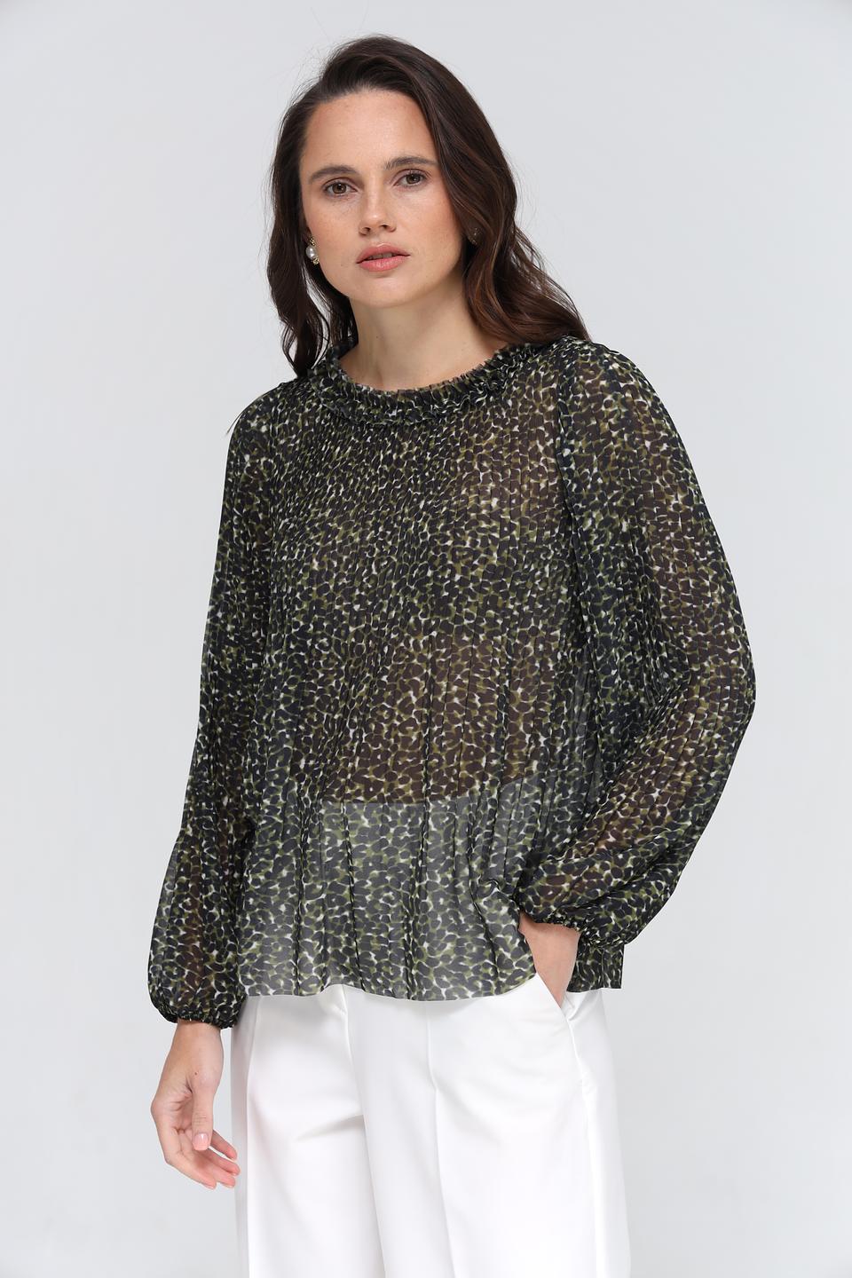 Блуза Lecomte с принтом