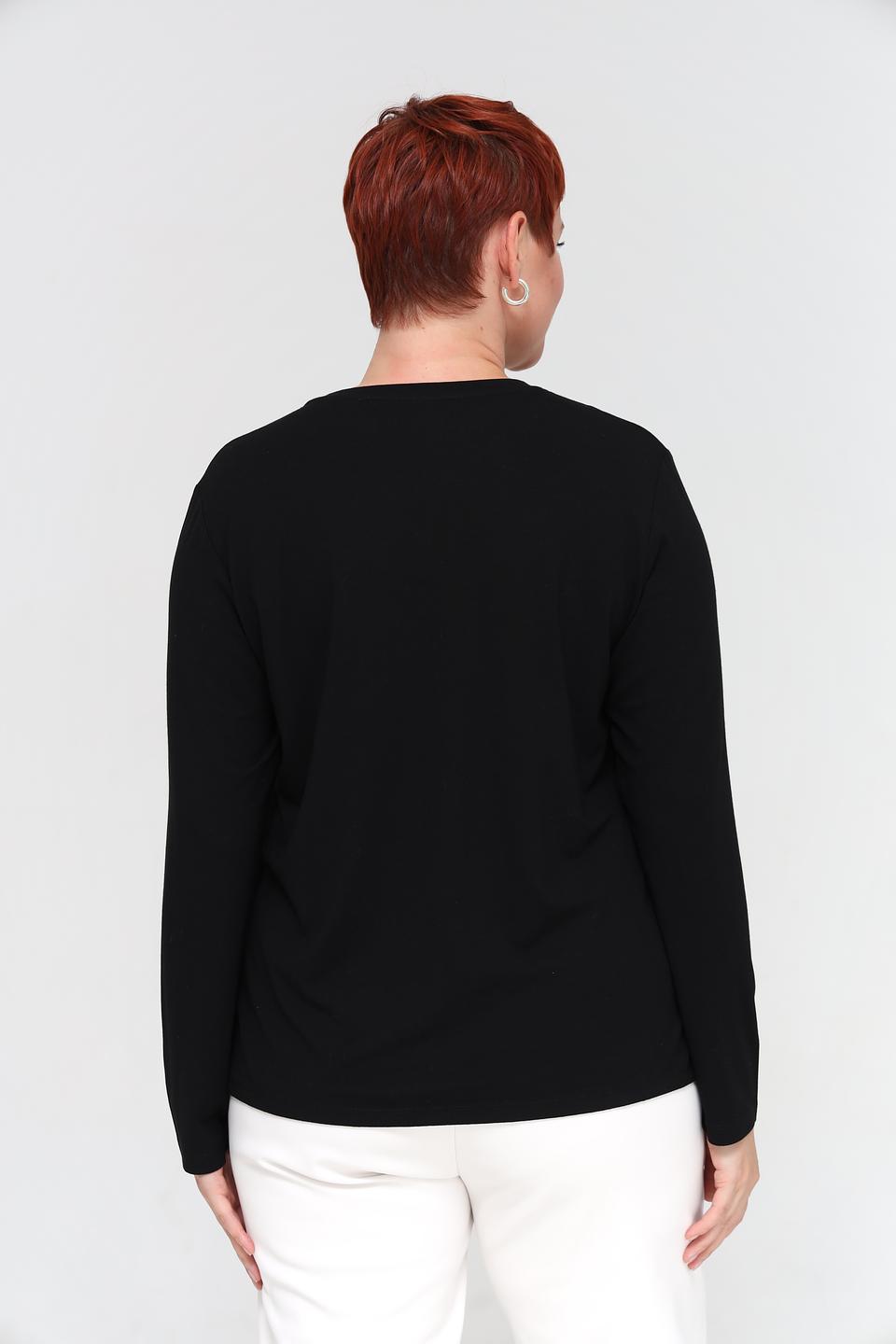 Футболка Lecomte с логотипом чёрная