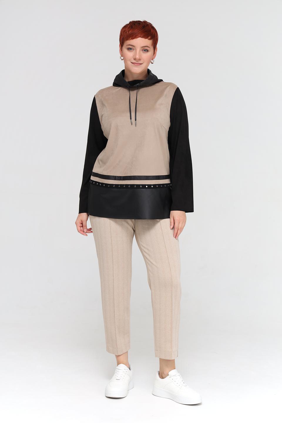 Брюки Bianca шерстяной крой бежевый