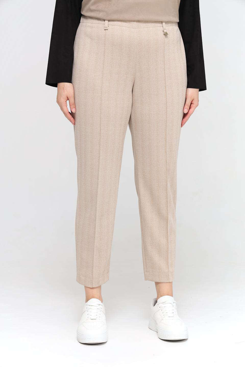 Брюки Bianca шерстяной крой бежевый