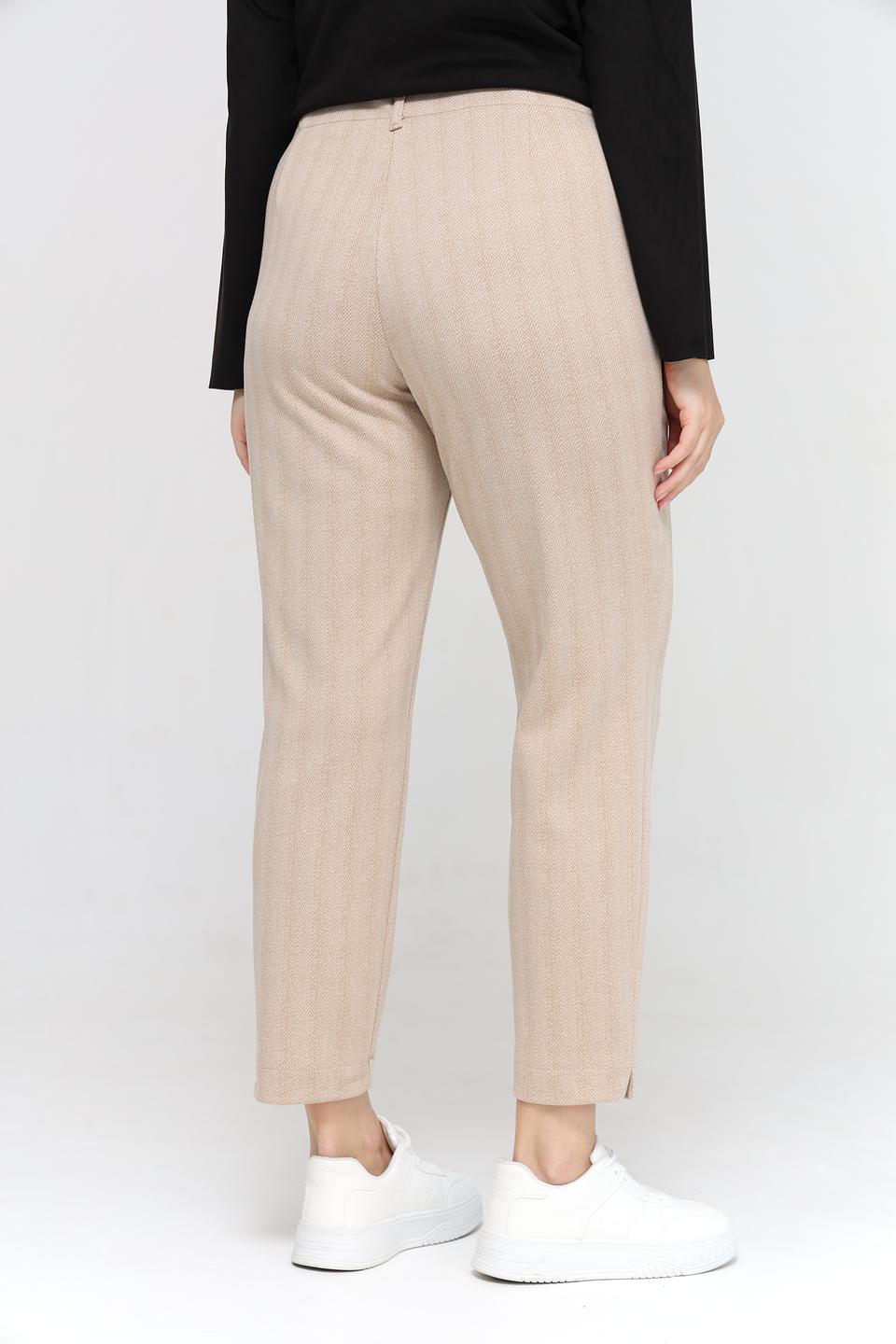 Брюки Bianca шерстяной крой бежевый