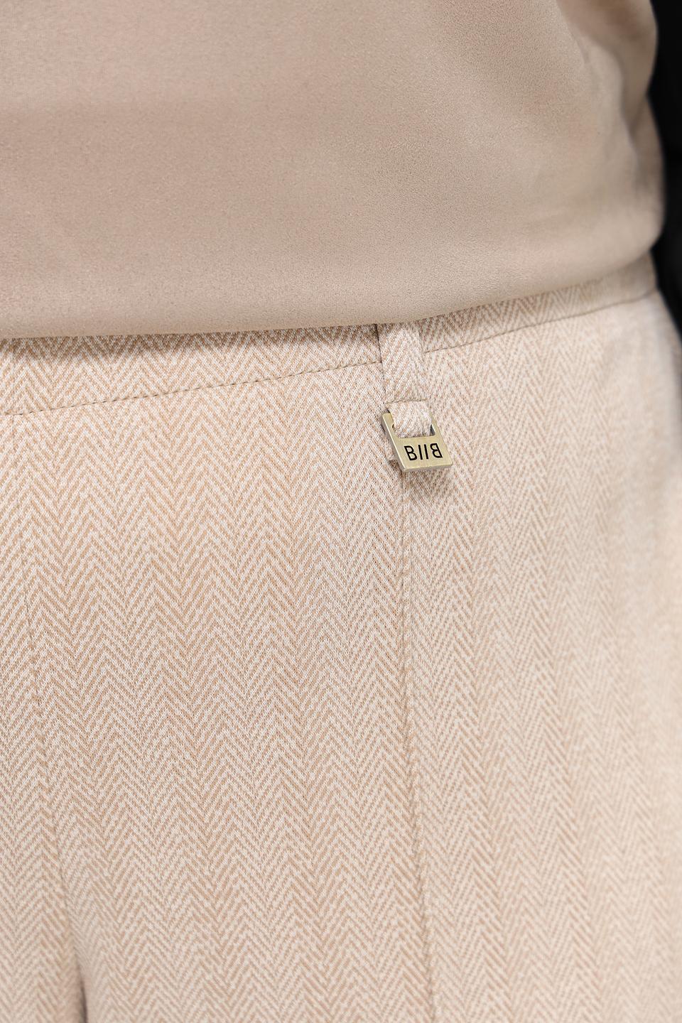 Брюки Bianca шерстяной крой бежевый
