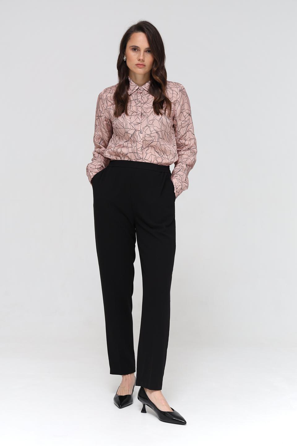 Блуза UNQ с принтом ромбы