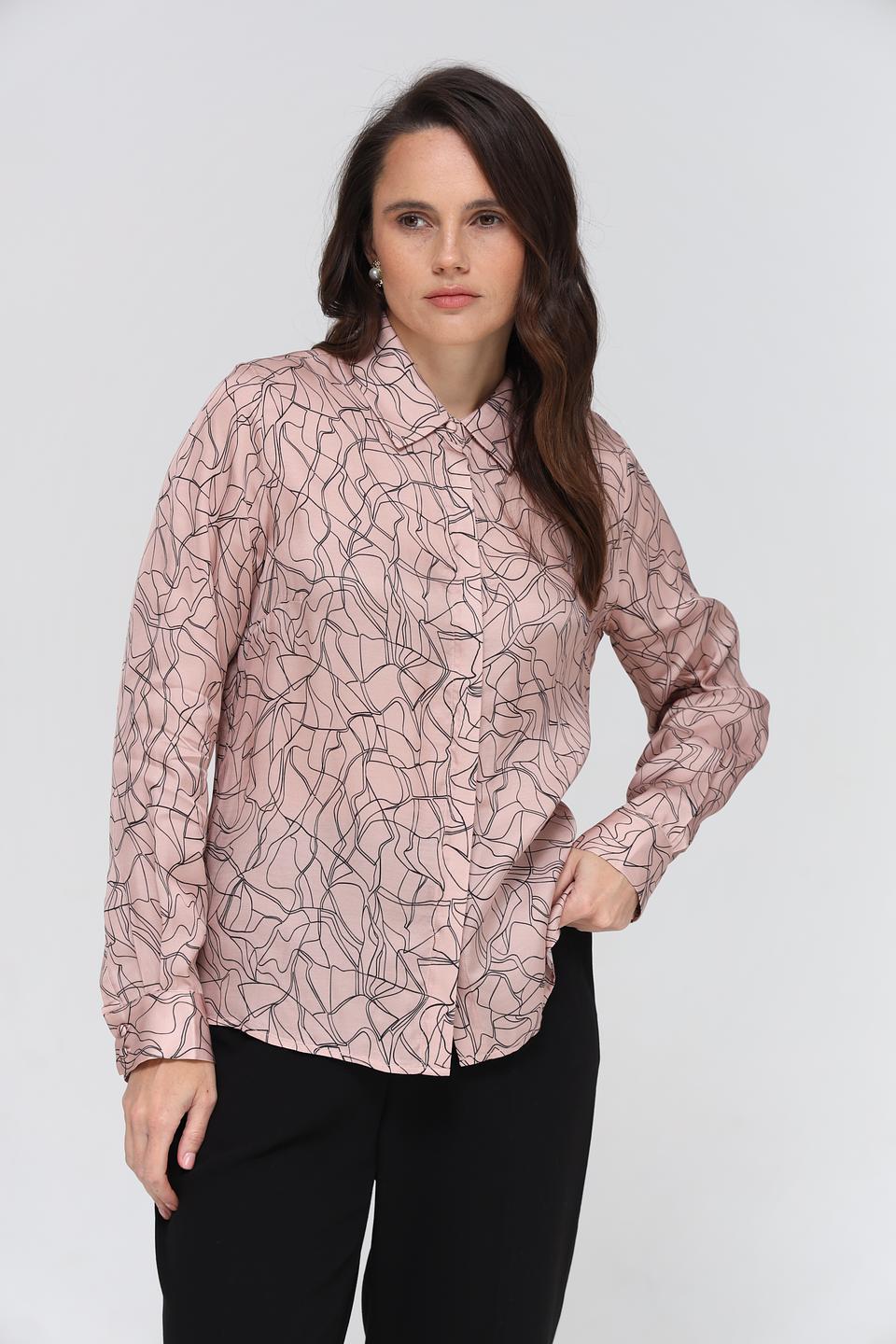 Блуза UNQ с принтом ромбы