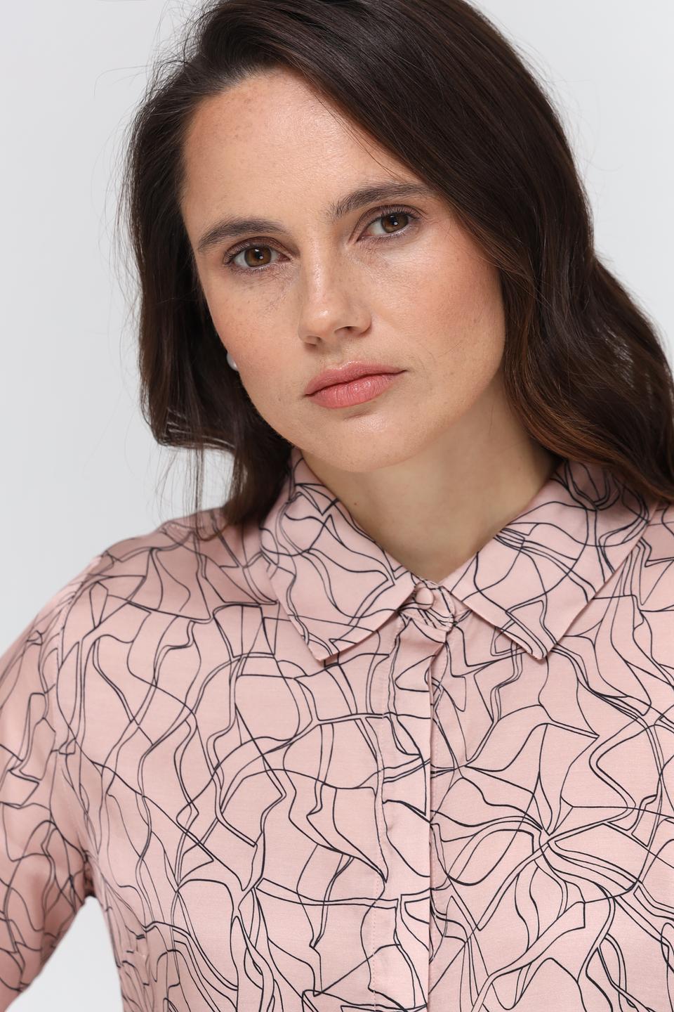 Блуза UNQ с принтом ромбы