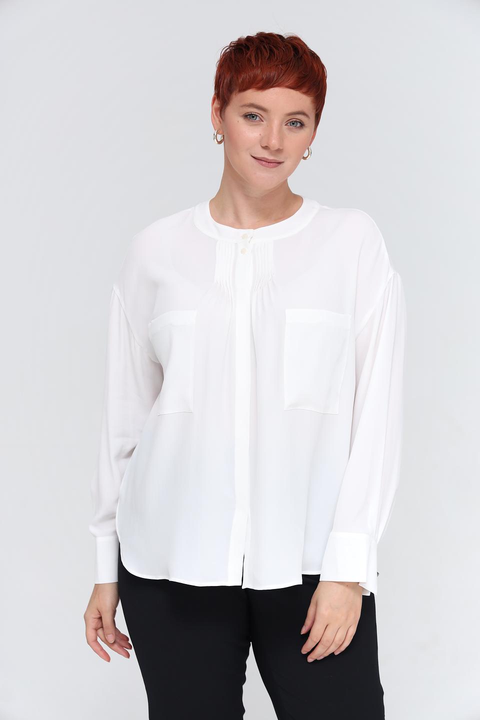 Блуза Luisa Cerano белая с карманами
