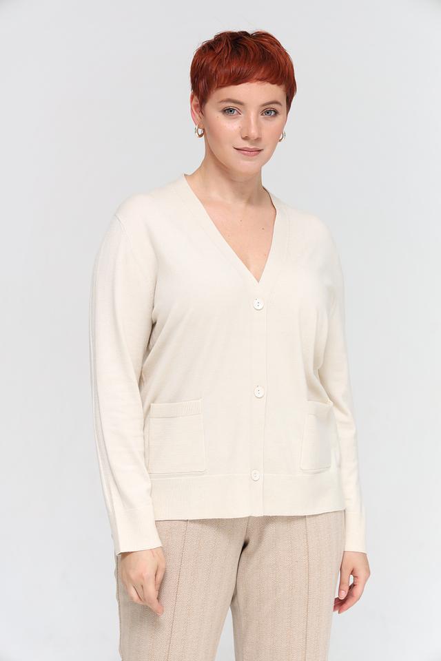 Жакет Lebek вязаный бежевый