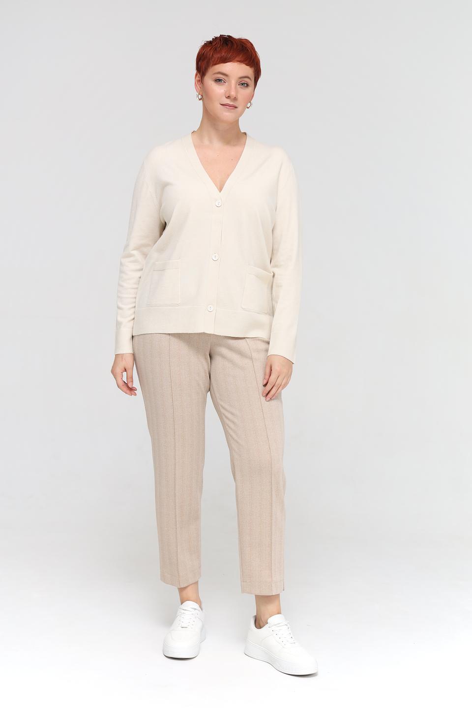 Жакет Lebek вязаный бежевый