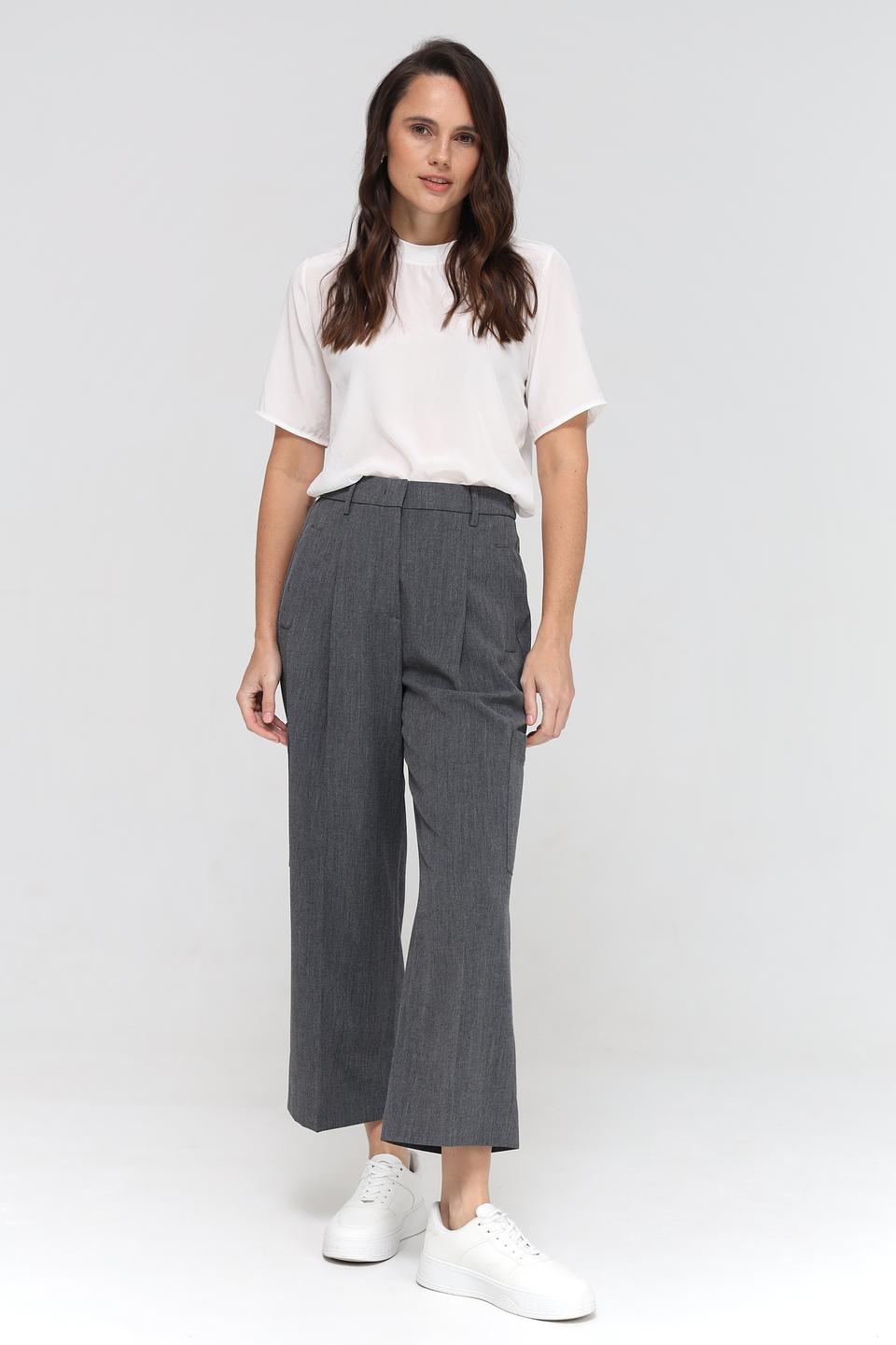 Блуза Luisa Cerano белая с коротким рукавом