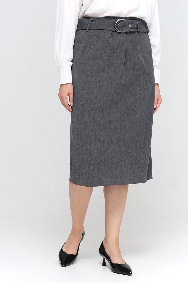 Юбка Luisa Cerano серая с поясом