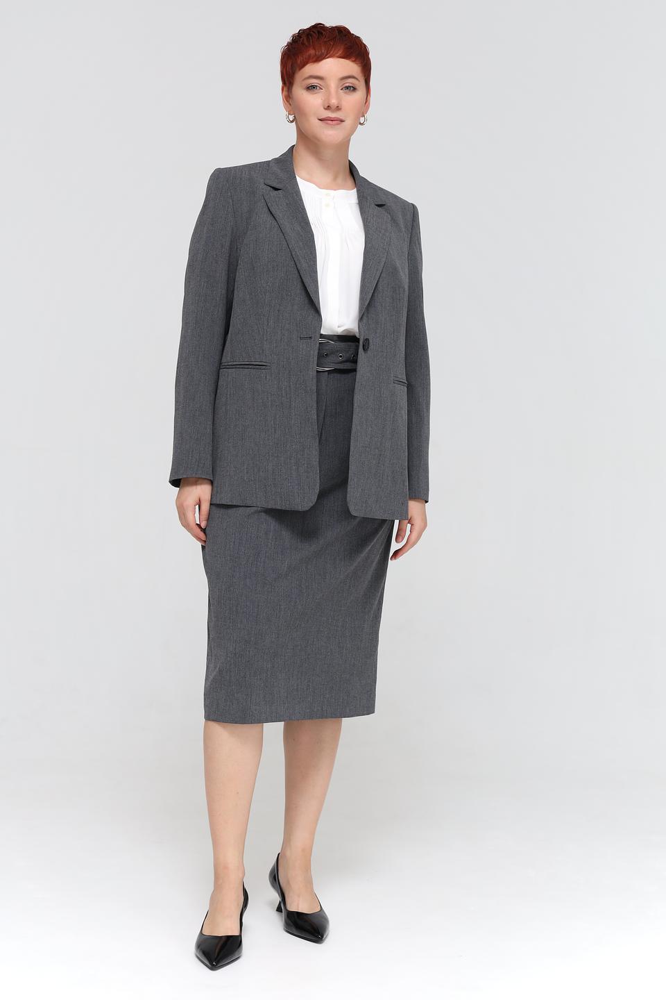 Юбка Luisa Cerano серая с поясом