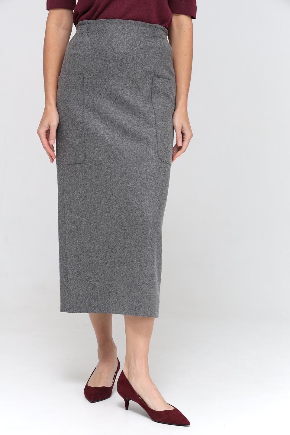 Юбка Luisa Cerano серая шерсть