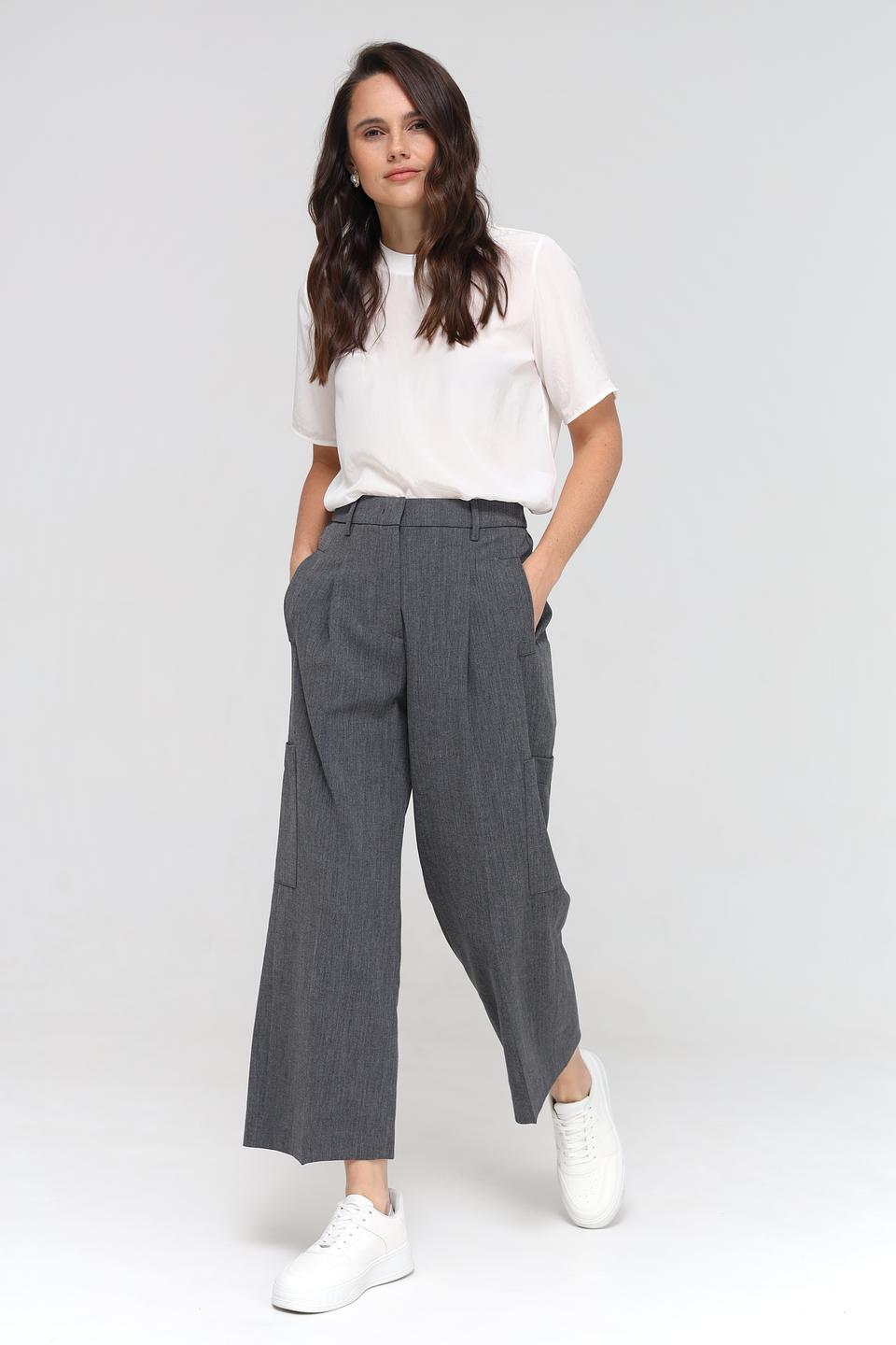 Брюки кюлоты Luisa Cerano серые