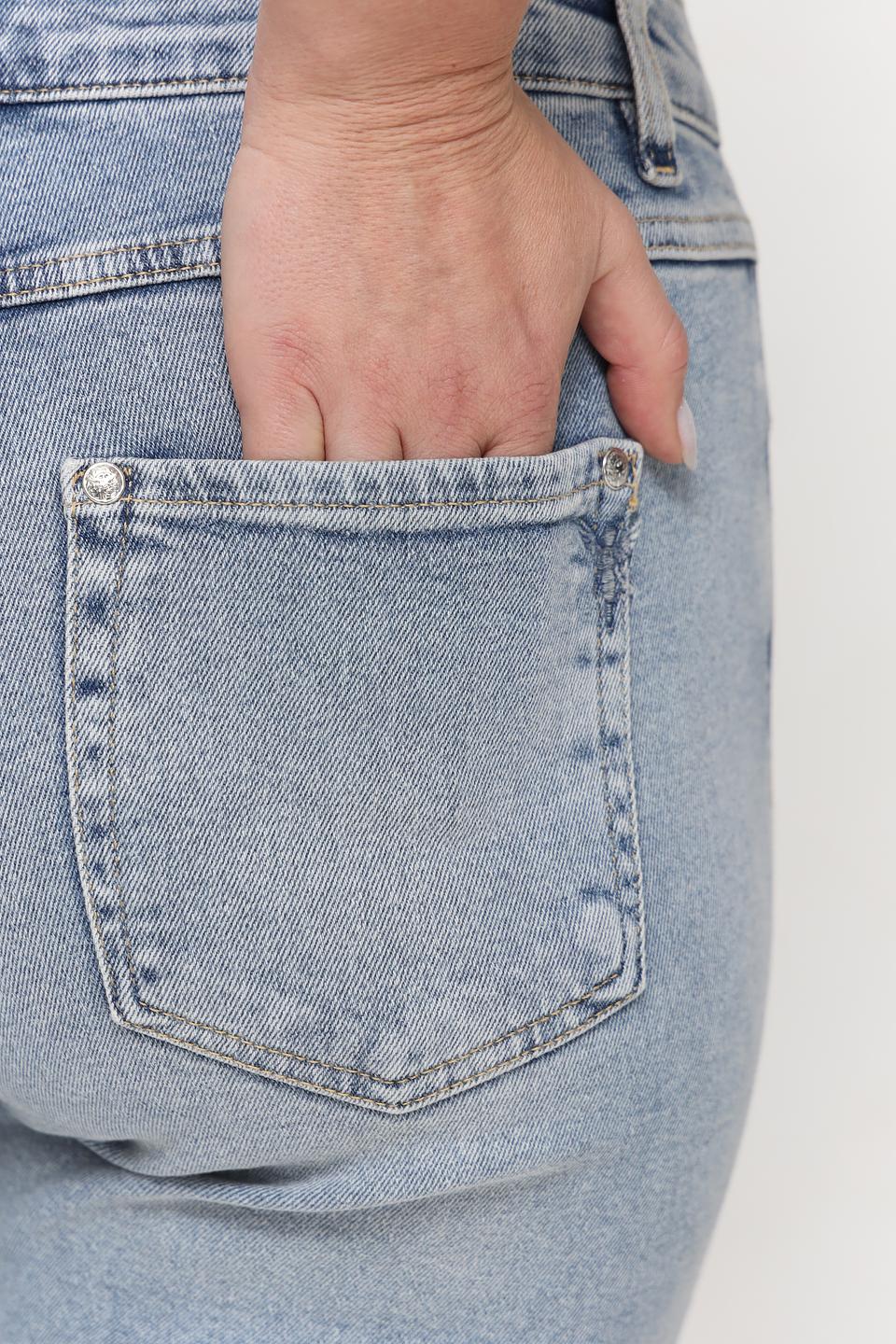 Джинсы Monari с вышивкой голубые