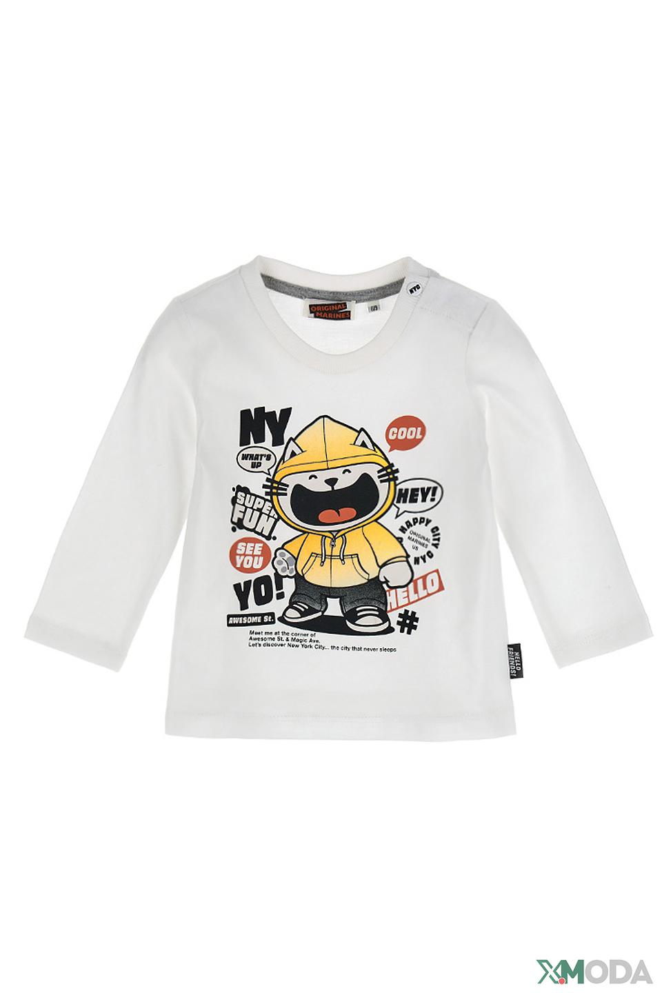 Футболка Original Marines с принтом NY молочный