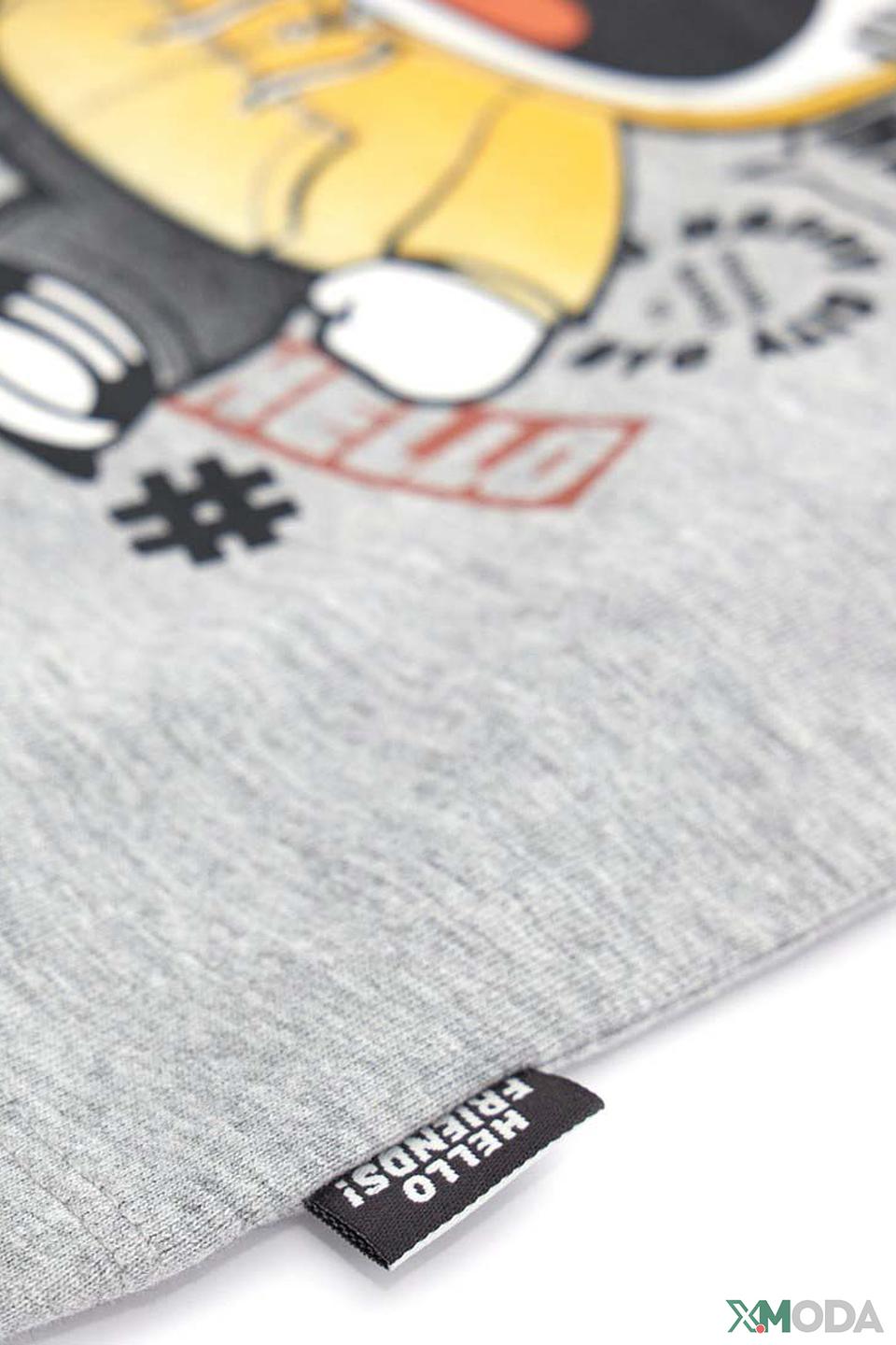 Футболка Original Marines серая с принтом