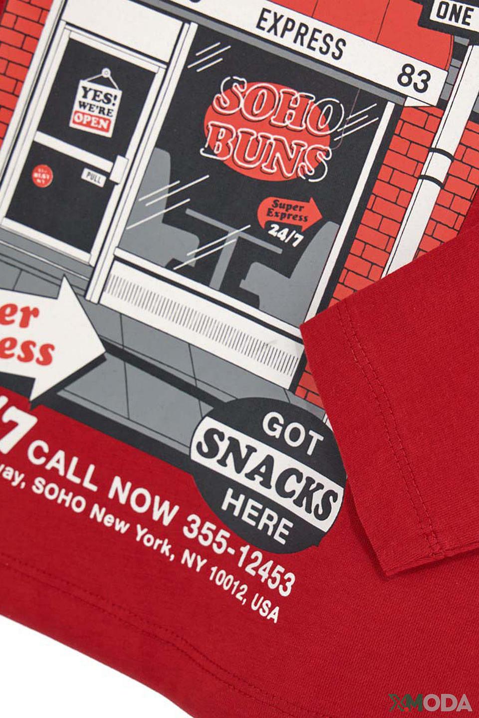 Футболка Original Marines "Soho Buns" красный