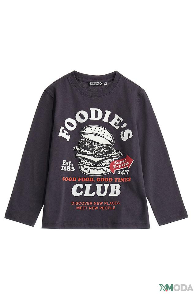 Футболка Original Marines "Foodie's Club" серый