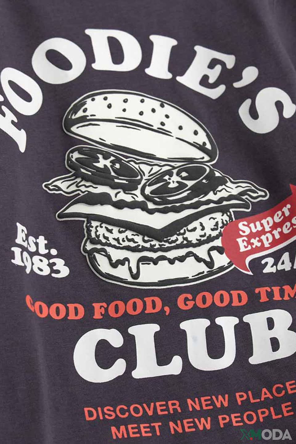 Футболка Original Marines "Foodie's Club" серый