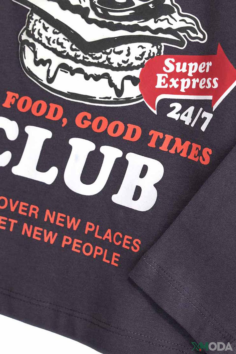 Футболка Original Marines "Foodie's Club" серый