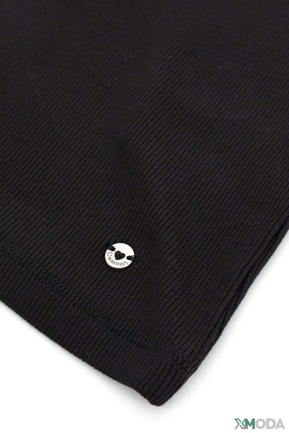 Футболка Original Marines дев. чёрная с декором