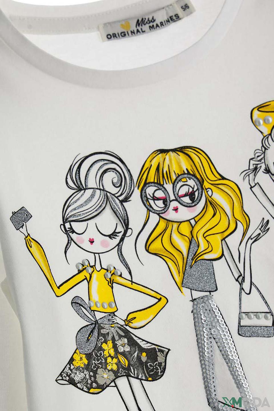 Футболка Original Marines дев. с принтом