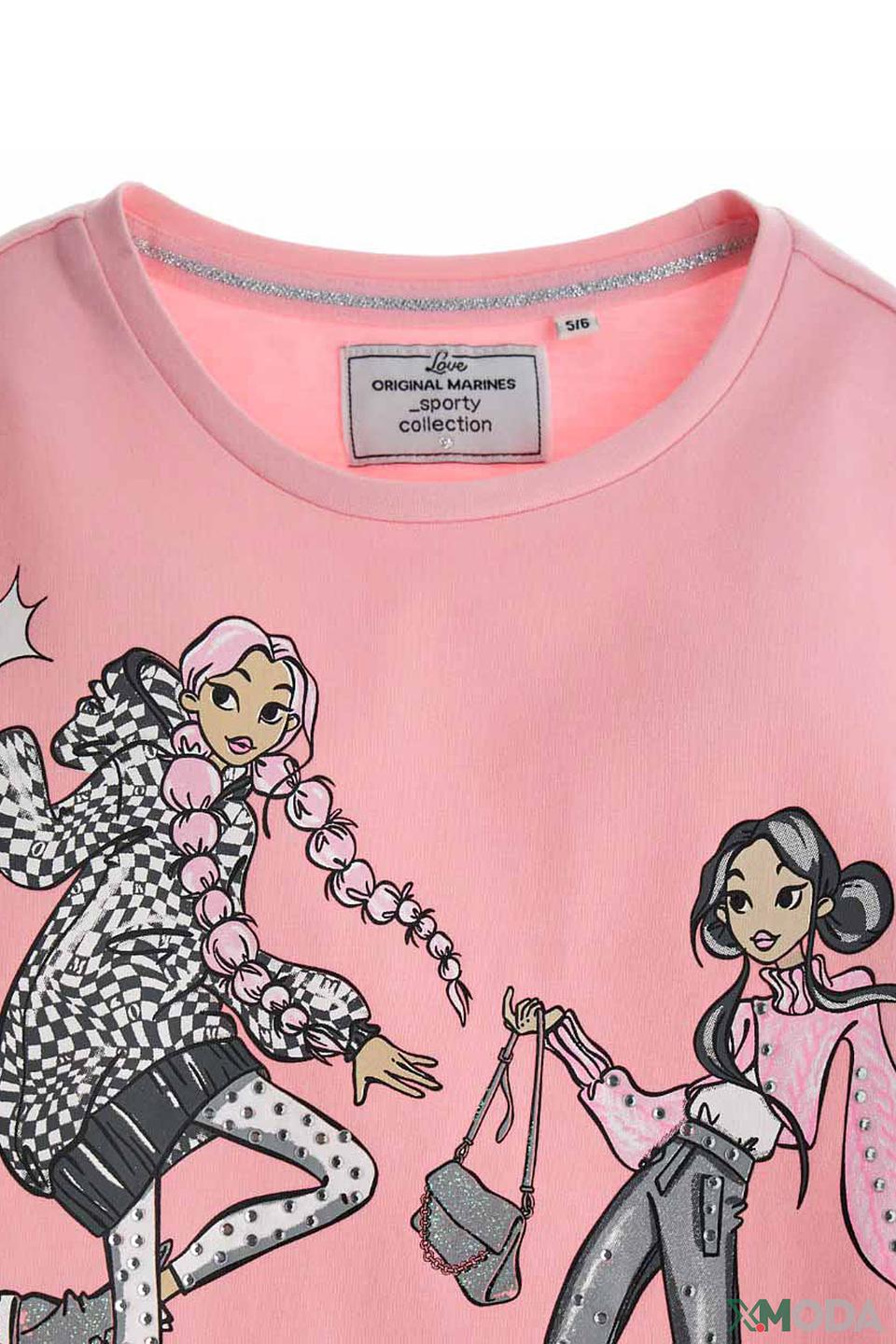 Футболка Original Marines с принтом, розовый