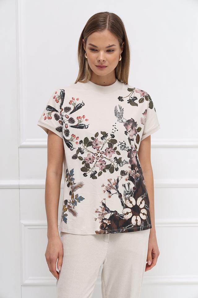 Футболка Marc Cain с цветочным принтом