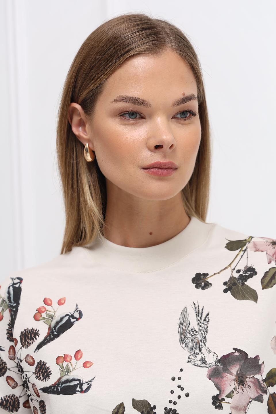 Футболка Marc Cain с цветочным принтом