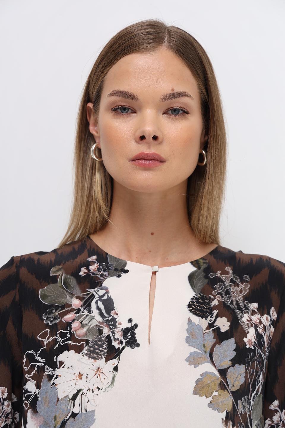 Блуза Marc Cain с цветочным принтом