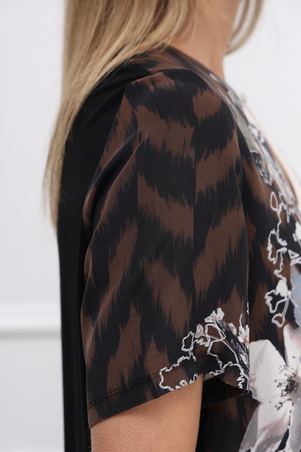 Блуза Marc Cain с цветочным принтом