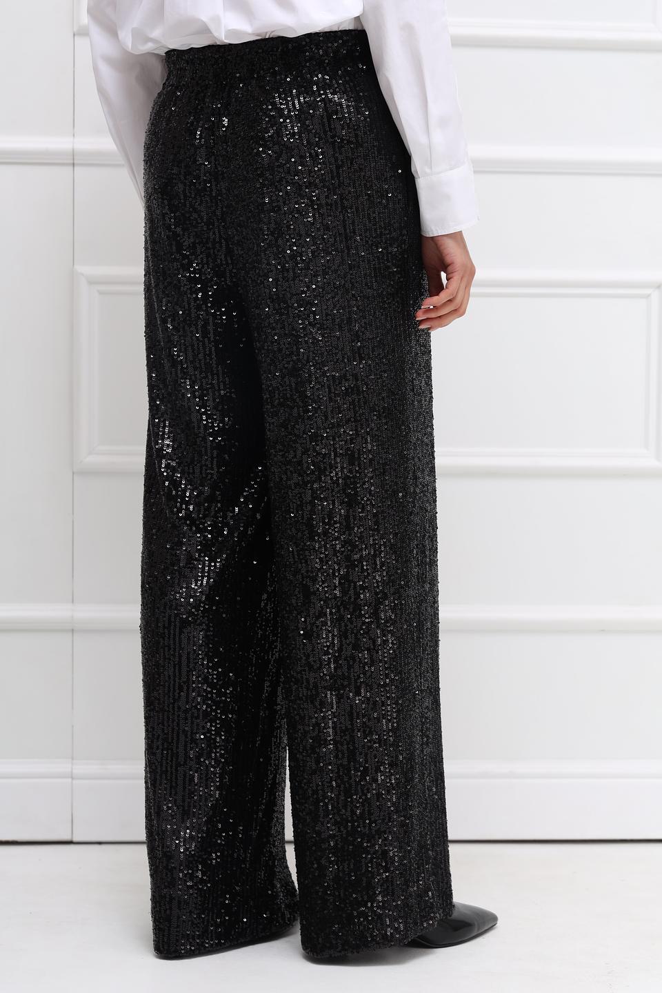 Брюки Marc Cain с пайетками чёрные