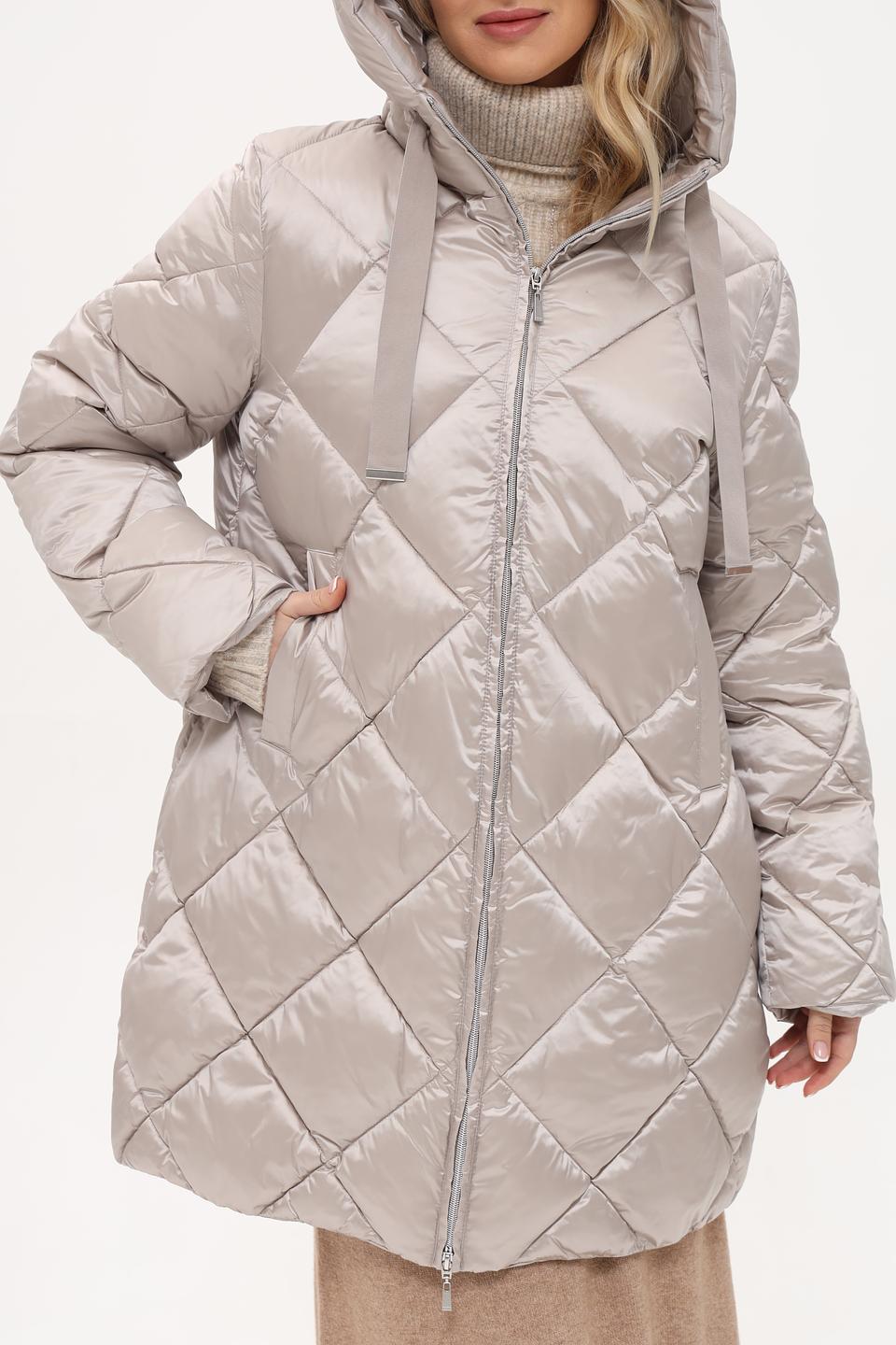 Пальто Baronia стеганое серое