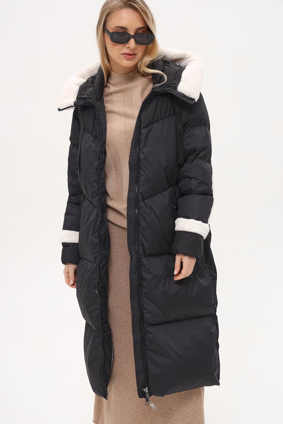 Пальто Heyer чёрное стеганое