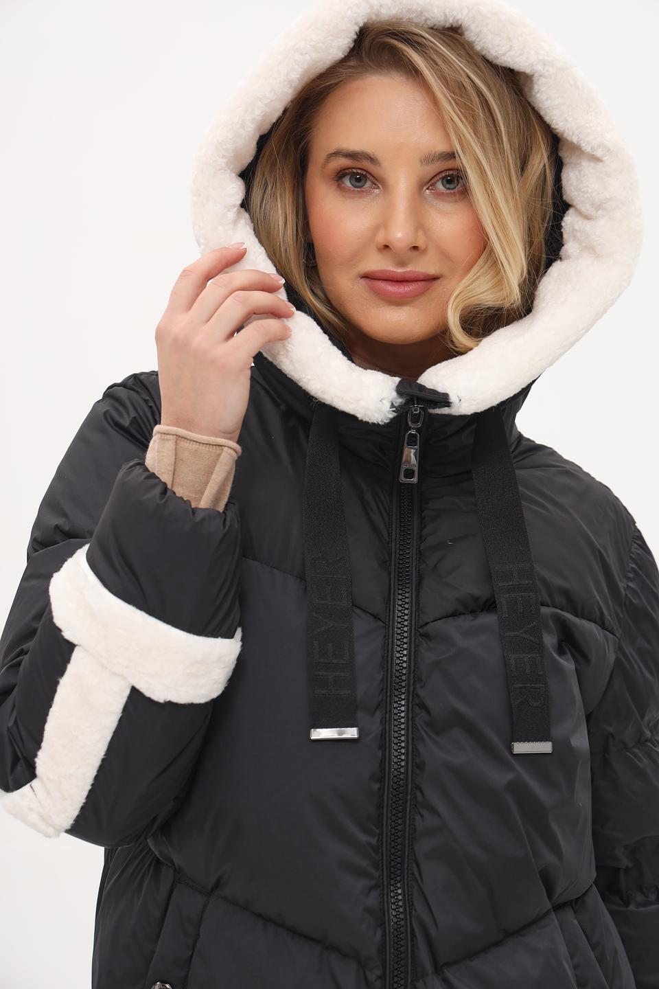 Пальто Heyer чёрное стеганое