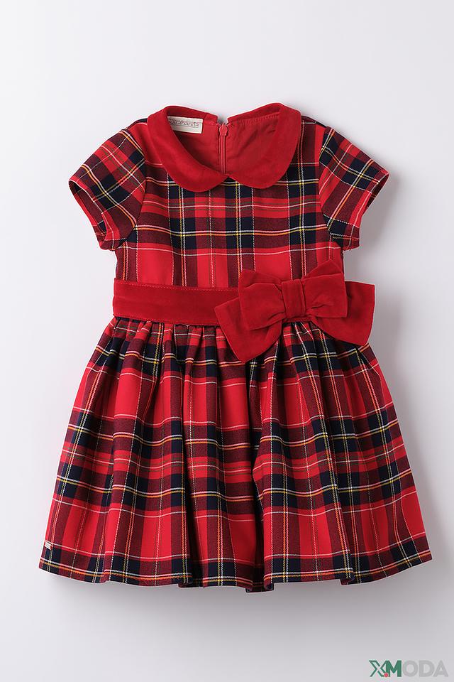 Платье Sarabanda в клетку красное