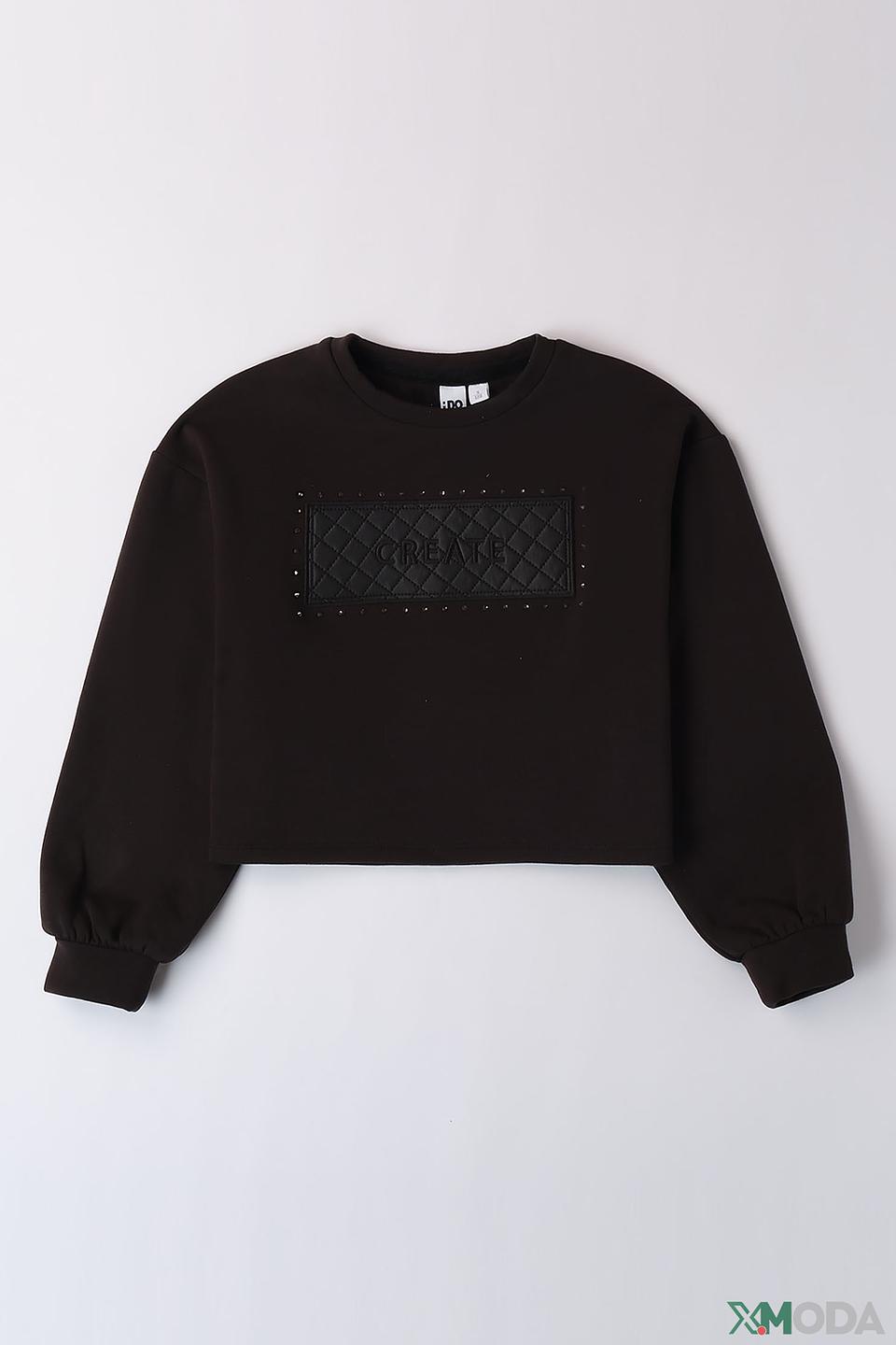 Джемпер Ido дев. с аппликацией чёрный