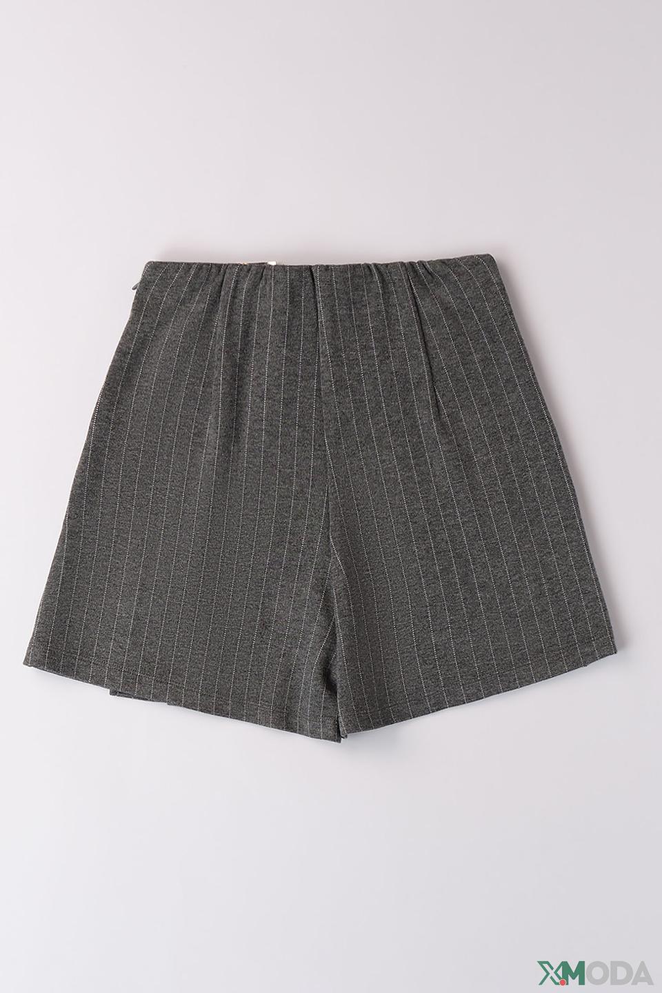 Шорты Ido дев. в полоску серые