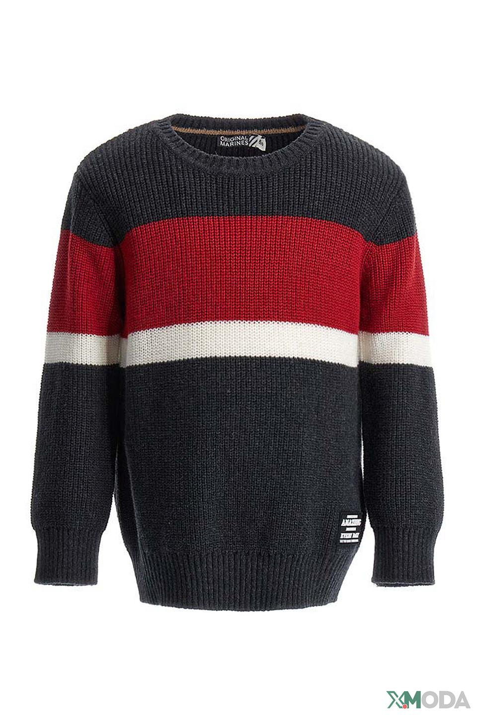 Свитер Original Marines полосатый тёмно-синий