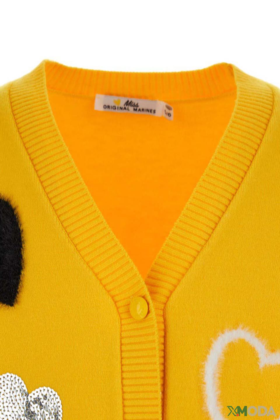 Кардиган Original Marines дев. с сердцами жёлтый
