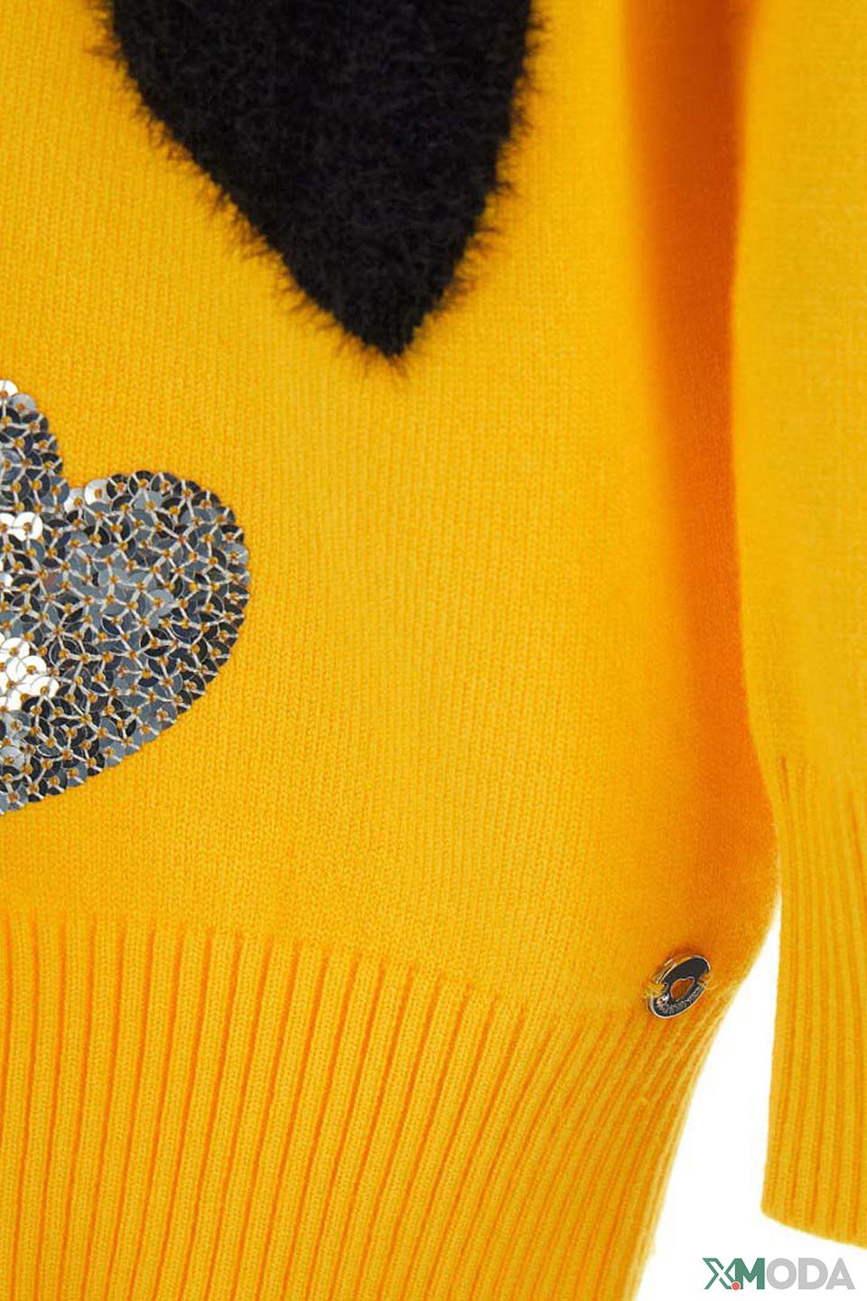 Кардиган Original Marines дев. с сердцами жёлтый