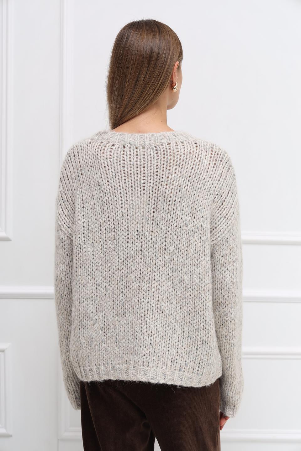 Пуловер Catnoir объёмный бежевый