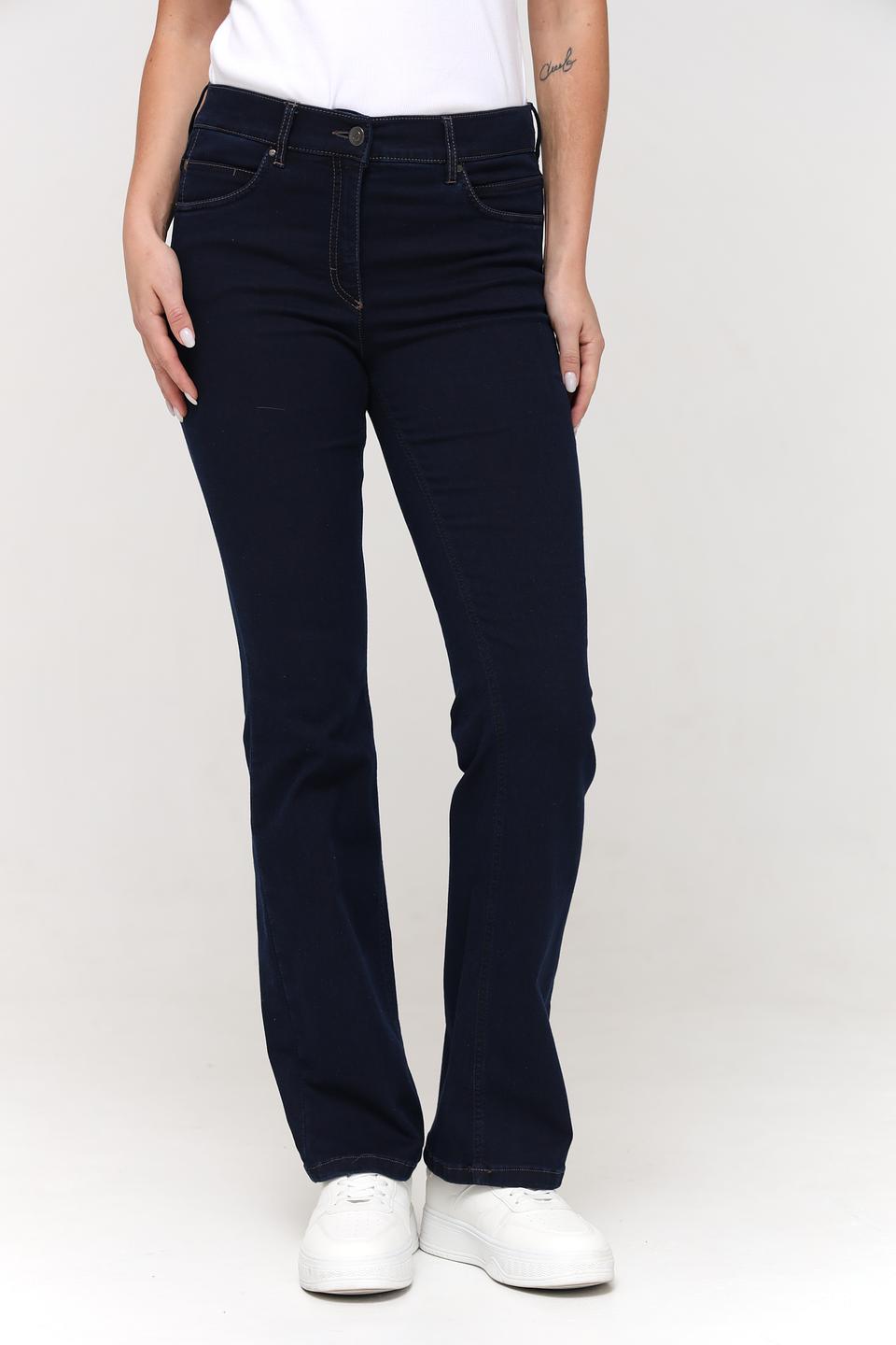 Джинсы ZRS клеш темно-синие